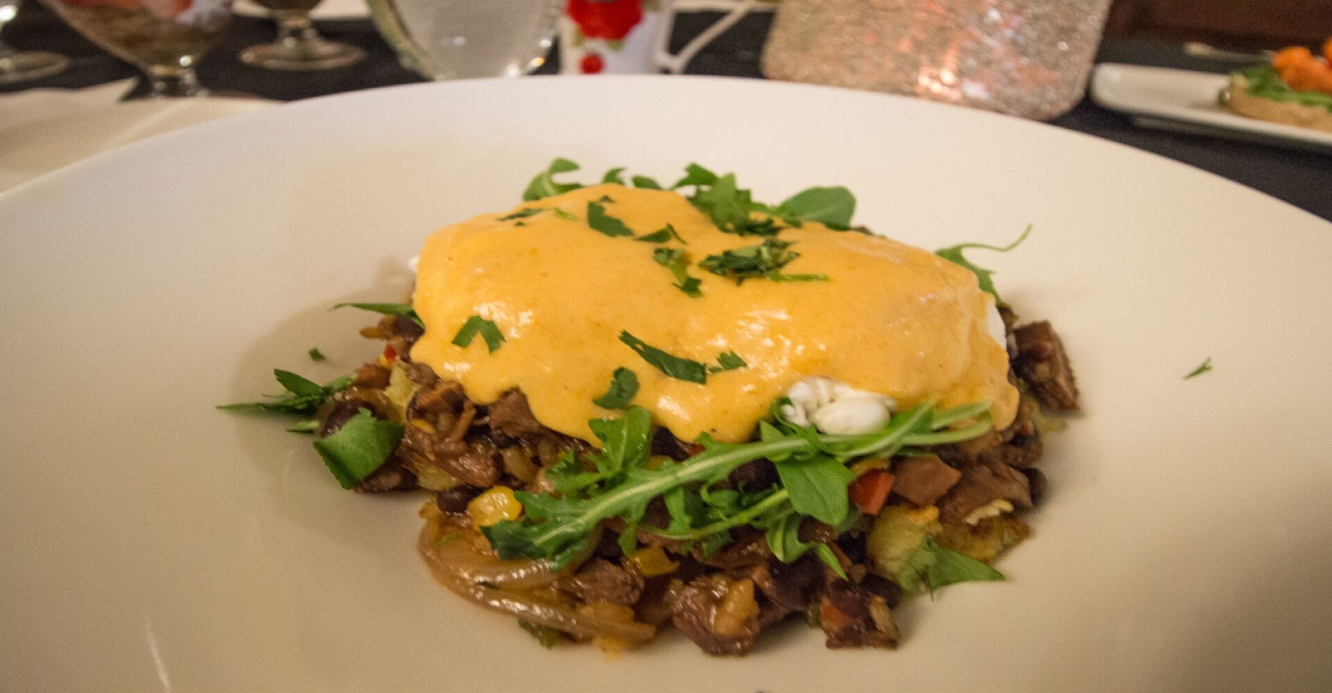 Braised Beef Hash with Chipotle Hollandaise Sauce
