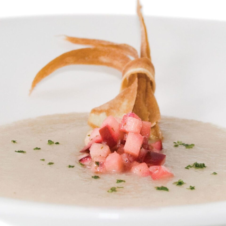 Pureed Carrot, Ginger & Rosemary Soup