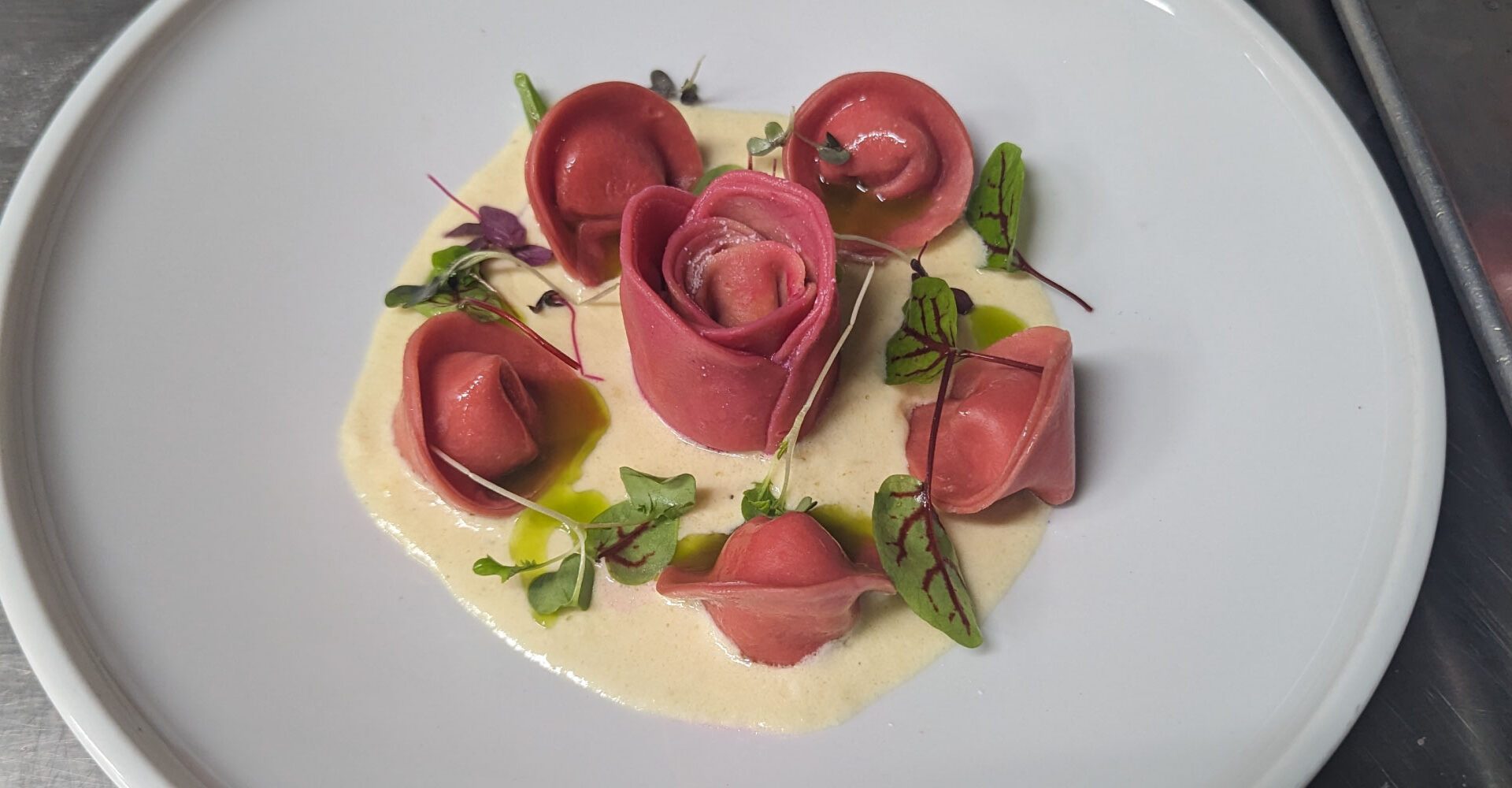 Tortellini Truffle Ricotta with Rose Pasta