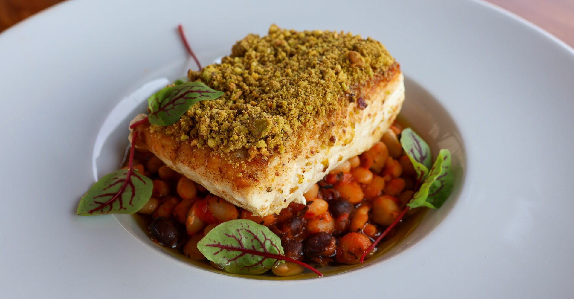 Pistachio-Crusted Halibut