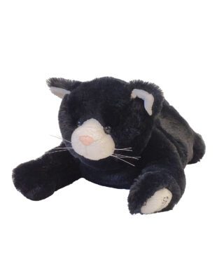 Warm Buddy: Black Kitten Microwavable Plush Animal