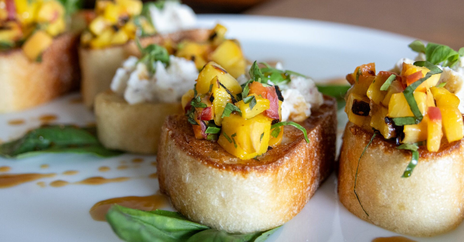 Peach Bruschetta