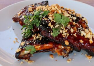 Baby Back Ribs with Maple Gochujang Glaze