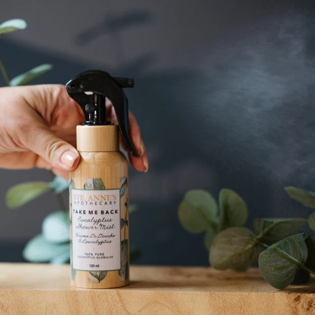 Close your eyes. Inhale deeply.That first deep breath at Ste. Annes bottled for your shower. Our Take Me Back Shower Mist is crafted with 100% pure eucalyptus, releasing its invigorating aroma as steam risescapturing that unmistakable spa moment of warmth, clarity, and the deep exhale you didnt realize you needed. Eucalyptus steam benefits: Opens airways & supports easier breathing Helps relieve congestion and sinus pressure Clears the mind while promoting deep relaxation Awakens the senses with a fresh, cooling aromaOne spritz and suddenly, youre home.Because some memories deserve to be breathed in.Shop now online at steannes.com#TakeMeBackMist #SteAnnesSpa #ShowerRitual #EucalyptusSteam #SpaAtHome #SteAnnesApothecary